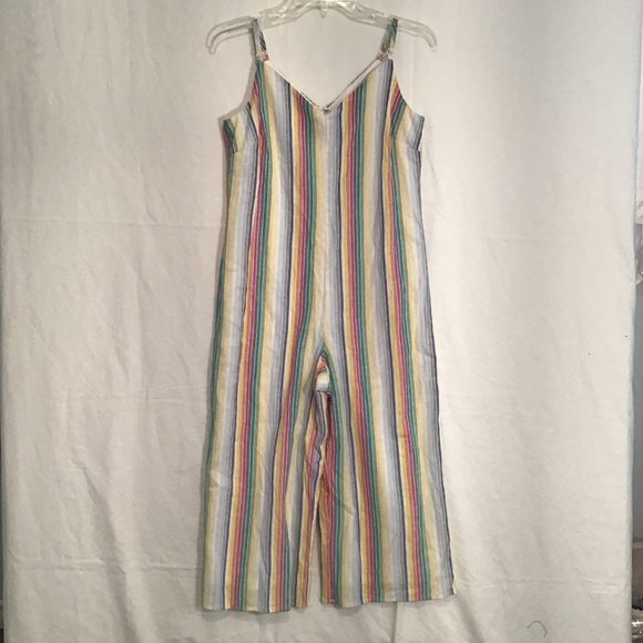 Luxology Pants - Luxology Rainbow Striped Jumpsuit Size XS